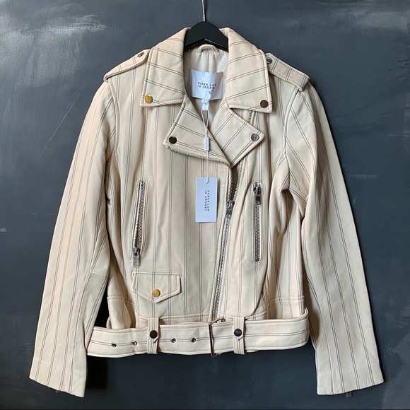 Derek lam 10 Crosby stripe leather moto jacket - 4 - Picture 3 of 6